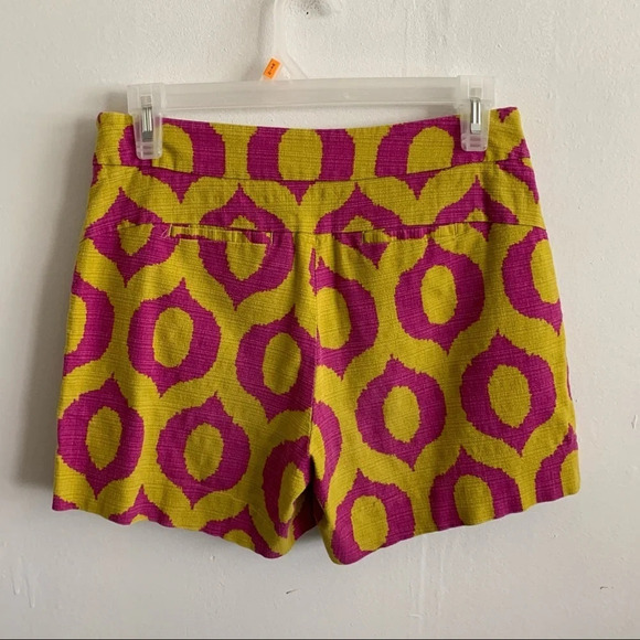 Cartonnier Anthropologie High-Waisted Geometric Shorts 2 - Picture 3 of 6